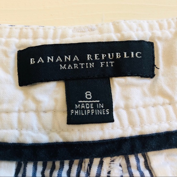 Banana Republic Seersucker Shorts Size 8 - Picture 4 of 4